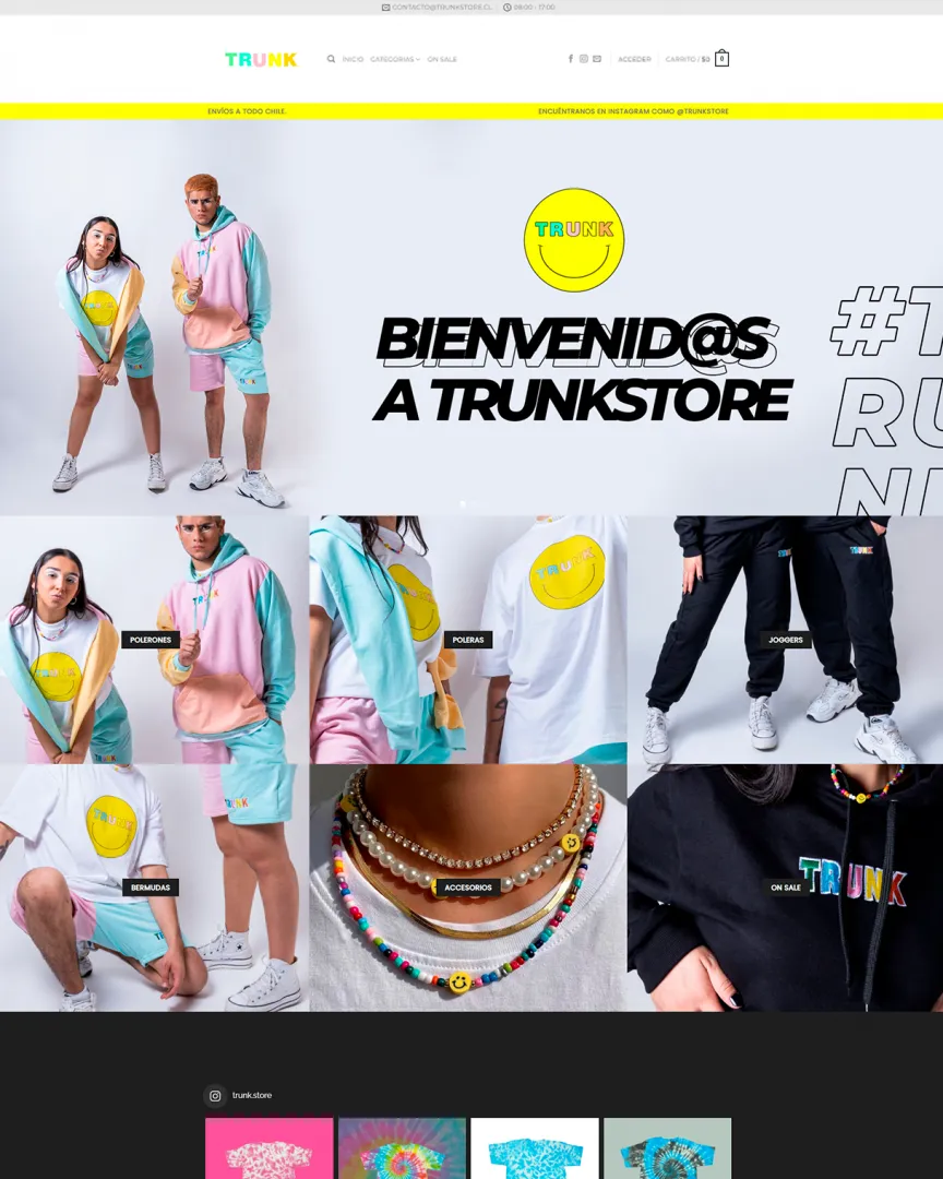 Proyecto Trunk Store — Tienda online · Streetwear